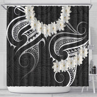 White Sunday Tokelau Gardenia Thunbergia Shower Curtain Fakamalo Atu Kia Te Koutou Uma LT9 - Polynesian Pride