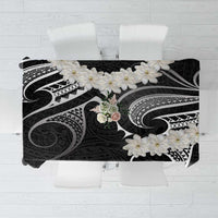 White Sunday Tokelau Gardenia Thunbergia Tablecloth Fakamalo Atu Kia Te Koutou Uma LT9 Black - Polynesian Pride