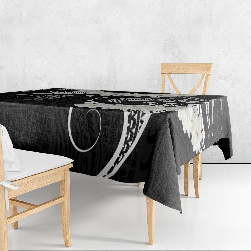 White Sunday Tokelau Gardenia Thunbergia Tablecloth Fakamalo Atu Kia Te Koutou Uma LT9 - Polynesian Pride