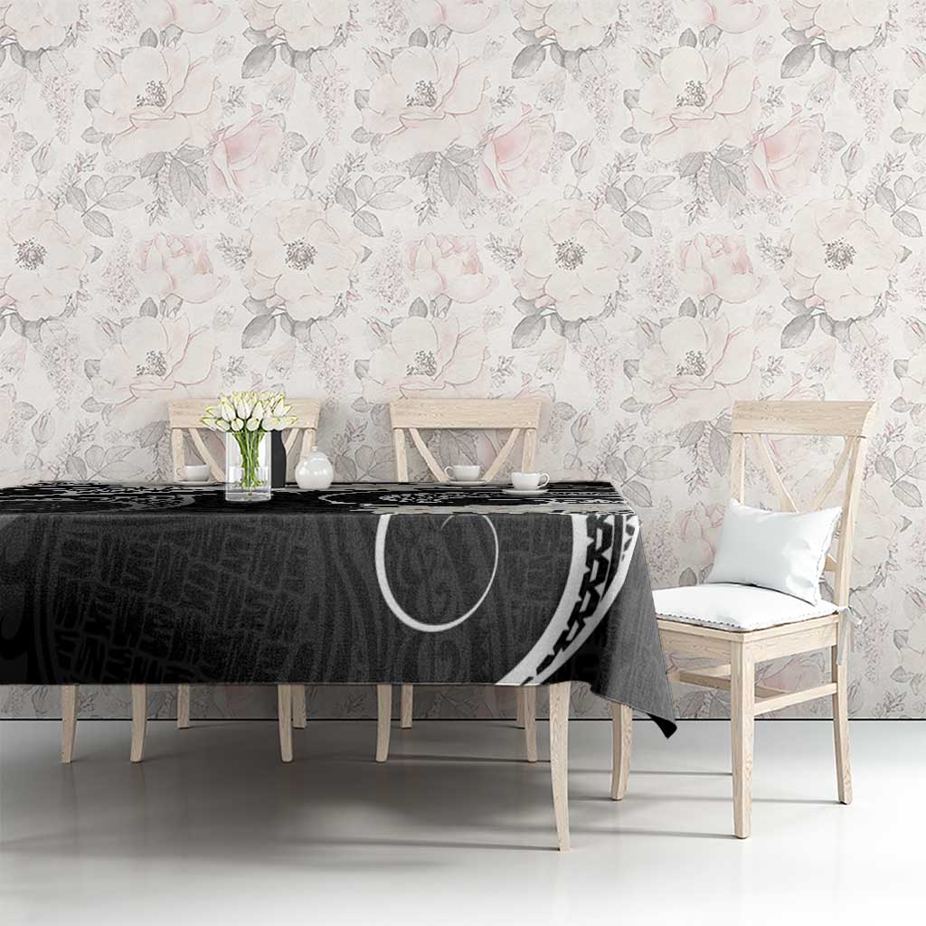 White Sunday Tokelau Gardenia Thunbergia Tablecloth Fakamalo Atu Kia Te Koutou Uma LT9 - Polynesian Pride