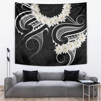 White Sunday Tokelau Gardenia Thunbergia Tapestry Fakamalo Atu Kia Te Koutou Uma LT9 Black - Polynesian Pride
