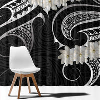 White Sunday Tokelau Gardenia Thunbergia Window Curtain Fakamalo Atu Kia Te Koutou Uma LT9 - Polynesian Pride