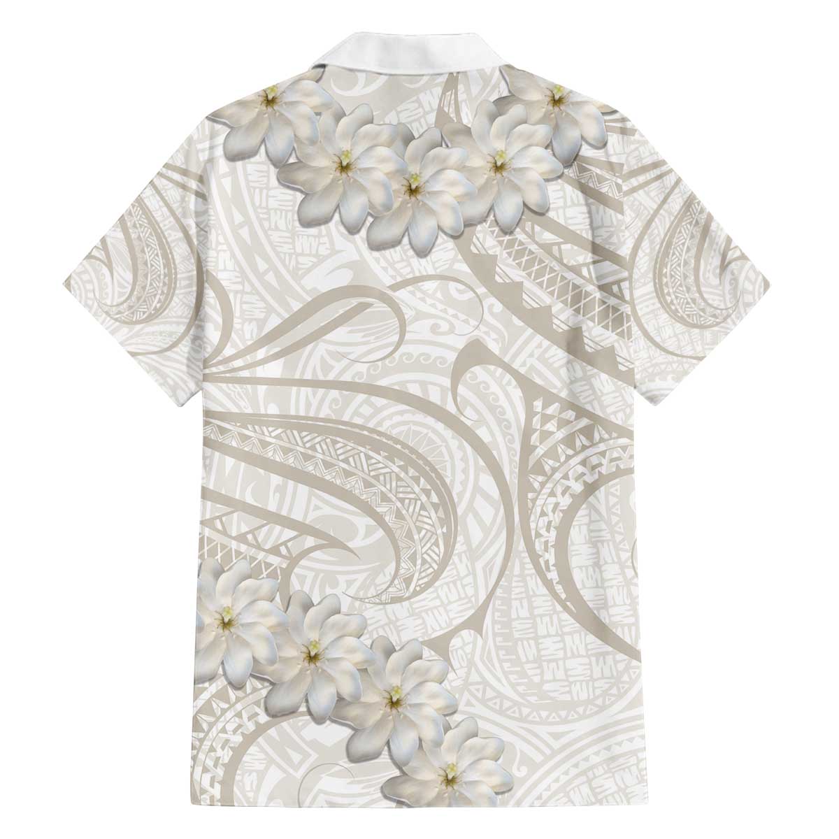 Tokelau Gardenia Thunbergia Family Matching Puletasi and Hawaiian Shirt Polynesian Art Vibe LT9 - Polynesian Pride