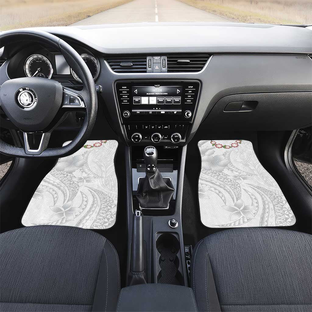 Manuia le Aso Sa o Tamaiti Tonga Car Mats White Sunday Heilala Lei