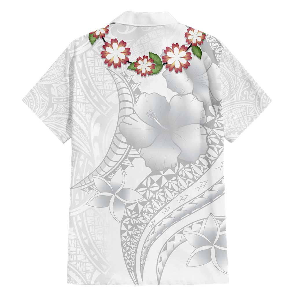 Manuia le Aso Sa o Tamaiti Tonga Family Matching Long Sleeve Bodycon Dress and Hawaiian Shirt White Sunday Heilala Lei LT9 - Polynesian Pride