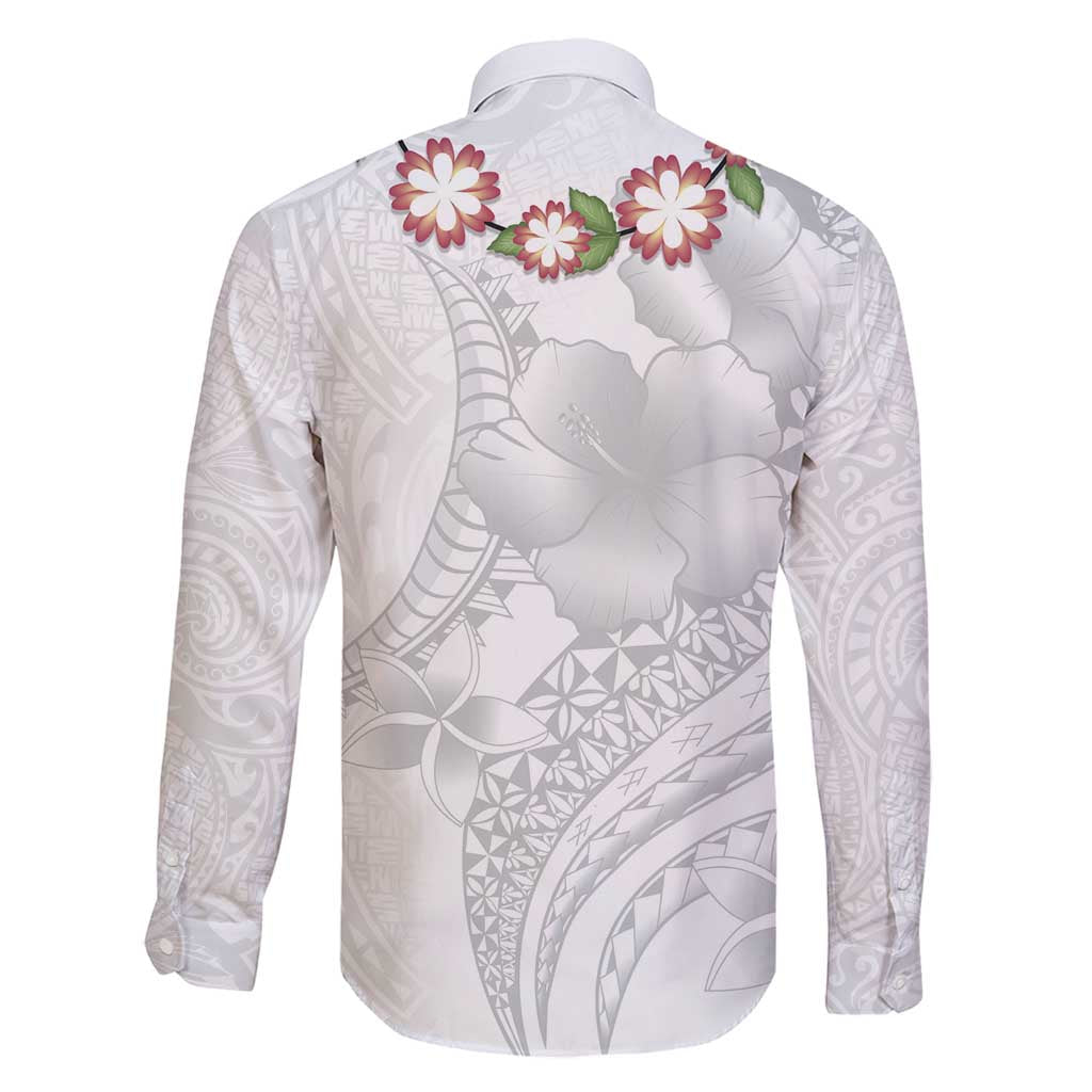 Manuia le Aso Sa o Tamaiti Tonga Family Matching Mermaid Dress and Hawaiian Shirt White Sunday Heilala Lei LT9 - Polynesian Pride