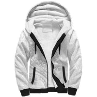 Manuia le Aso Sa o Tamaiti Tonga Sherpa Hoodie White Sunday Heilala Lei LT9 Unisex White - Polynesian Pride