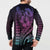 Hawaiian Sea Turtle Button Sweatshirt Pink Hibiscus Flowers and Kakau Pattern