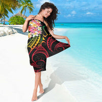 Kiribati Red Jasmine Mango Sarong Reggae Polynesian Art Vibe