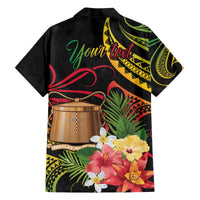 Personalised Tokelau Tropical Flowers Family Matching Puletasi and Hawaiian Shirt Reggae Polynesian Art Vibe LT9 - Polynesian Pride