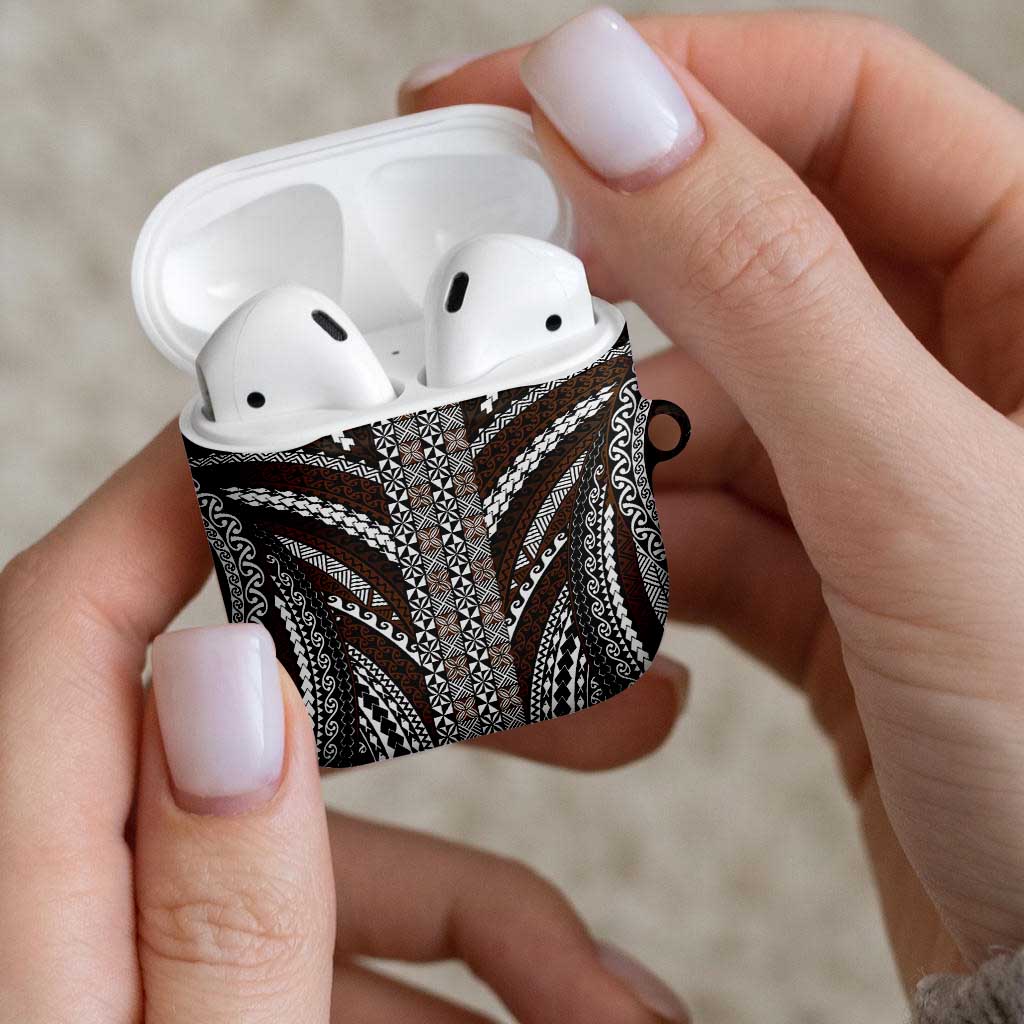 Brown Tongan Polynesian Tribal AirPods Case - Polynesian Pride