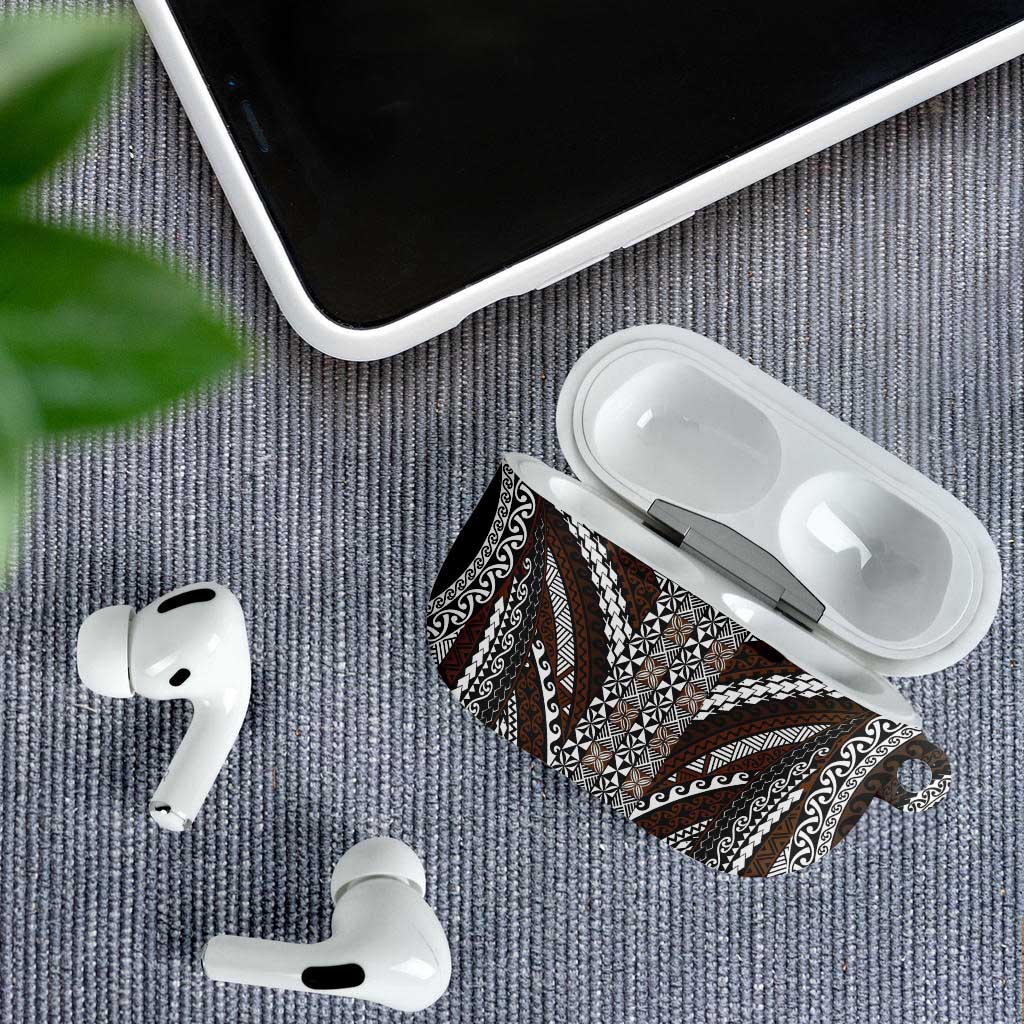 Brown Tongan Polynesian Tribal AirPods Case - Polynesian Pride
