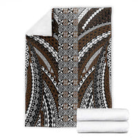 Brown Tongan Polynesian Tribal Blanket - Polynesian Pride