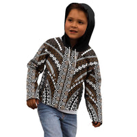 Brown Tongan Polynesian Tribal Kid Hoodie LT9 - Polynesian Pride