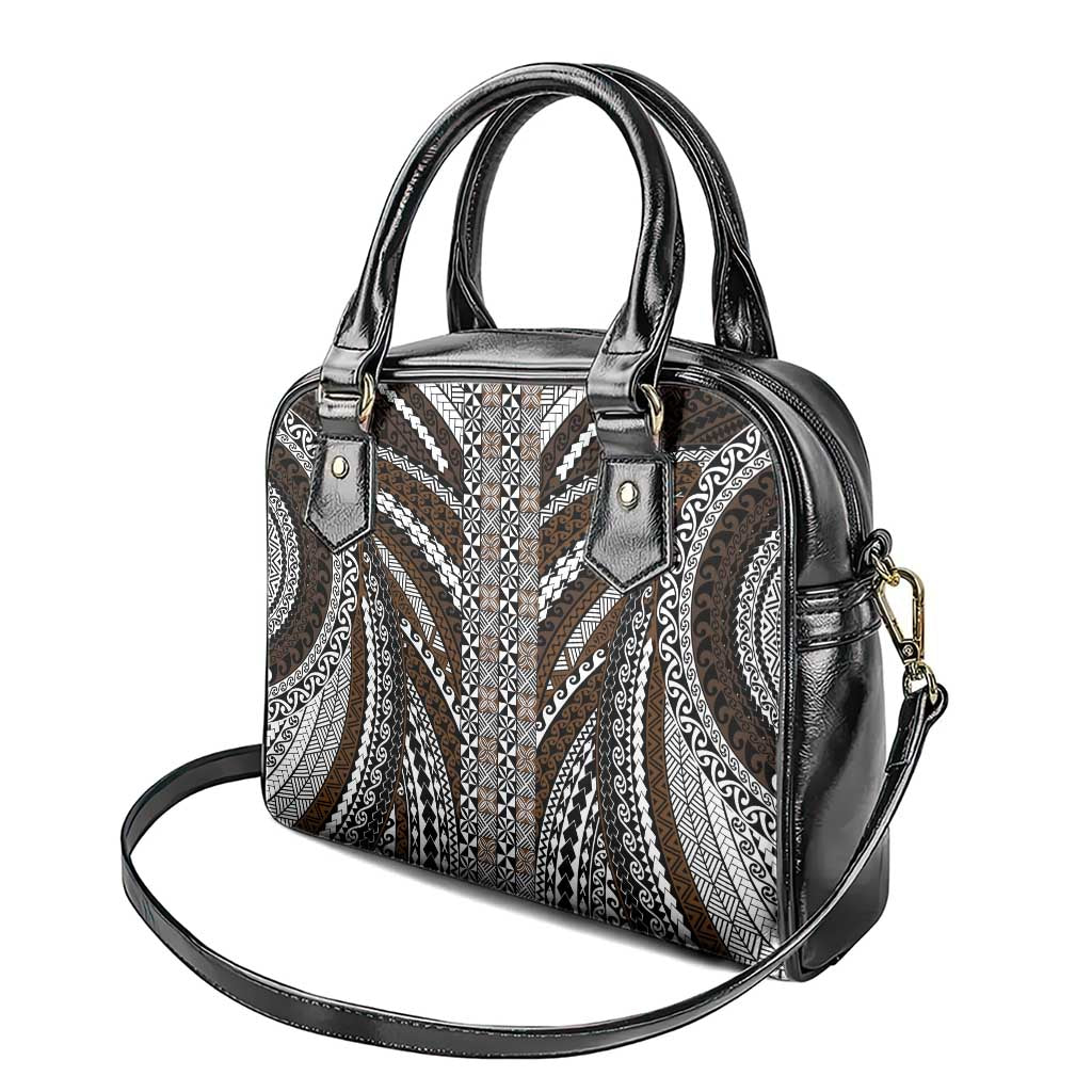 Brown Tongan Polynesian Tribal Shoulder Handbag - Polynesian Pride