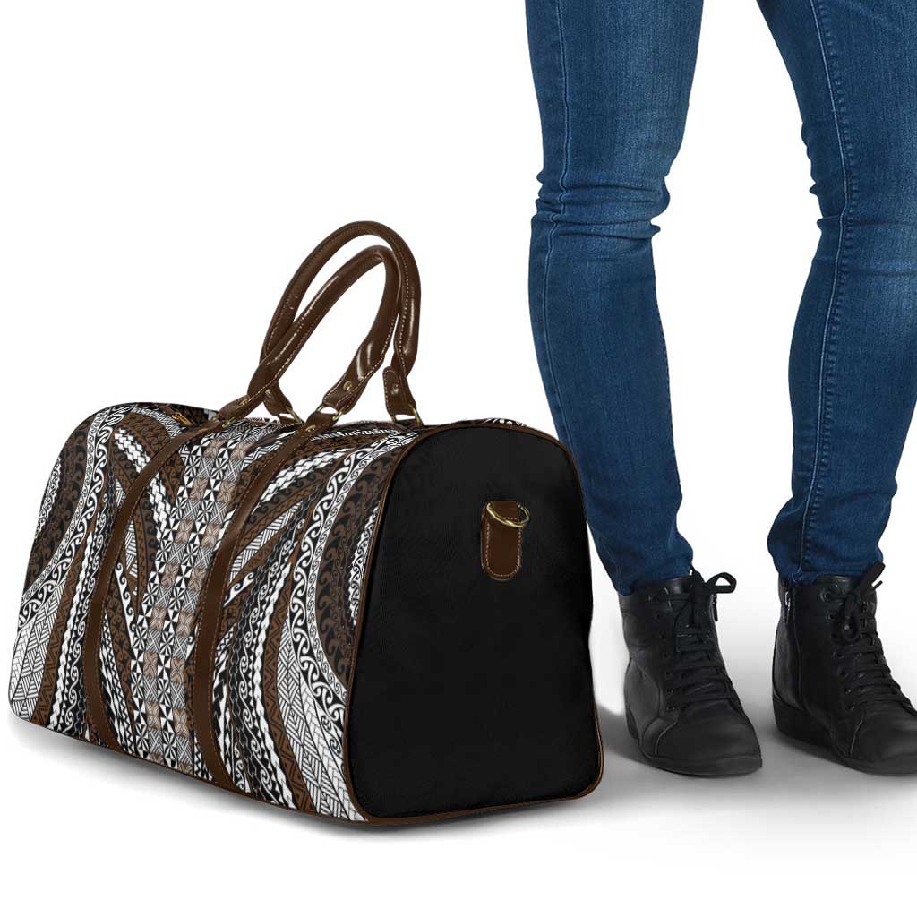 Brown Tongan Polynesian Tribal Travel Bag - Polynesian Pride