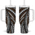 Brown Tongan Polynesian Tribal Tumbler With Handle - Polynesian Pride