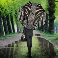 Brown Tongan Polynesian Tribal Umbrella - Polynesian Pride