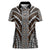 Brown Tongan Polynesian Tribal Women Polo Shirt - Polynesian Pride