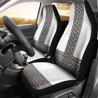 Light Gray Tongan Polynesian Tribal Car Seat Cover LT9 - Polynesian Pride