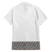 Light Gray Tongan Polynesian Tribal Hawaiian Shirt LT9 - Polynesian Pride