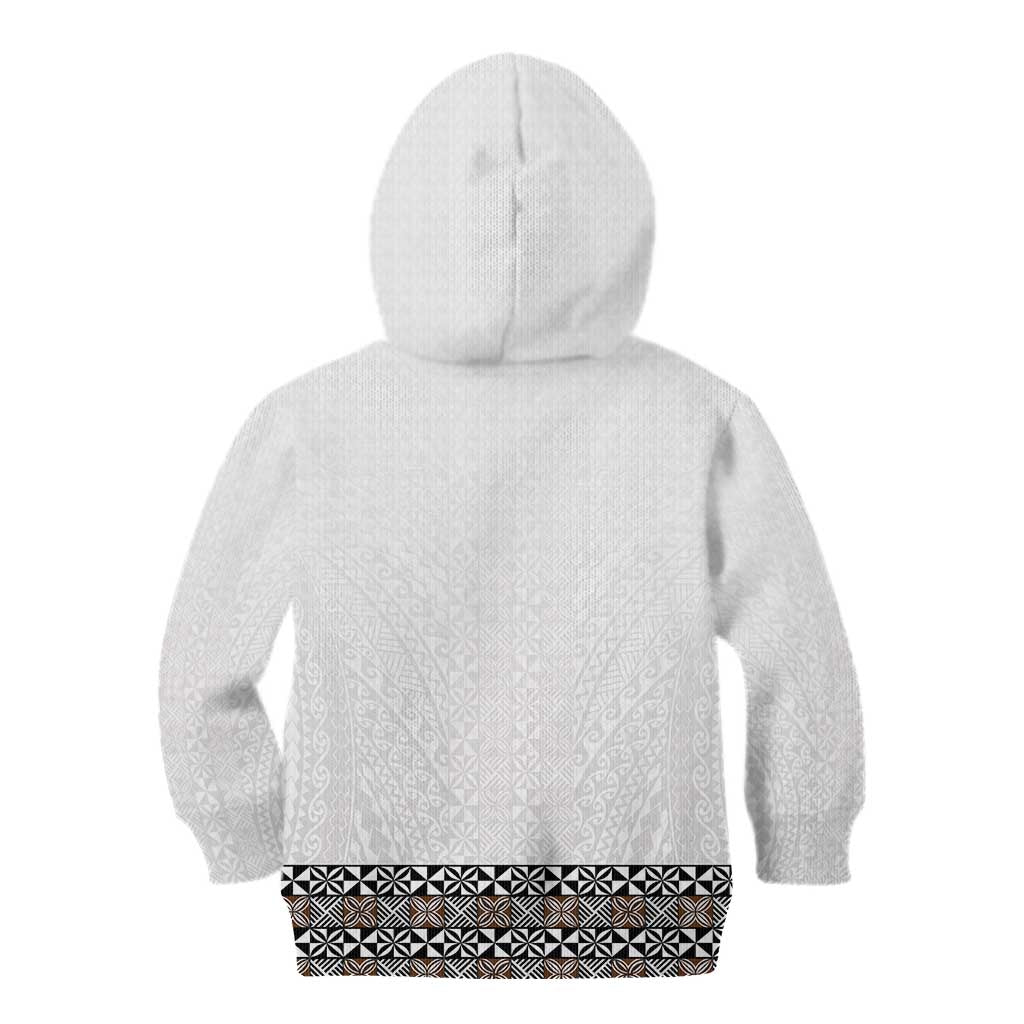 Light Gray Tongan Polynesian Tribal Kid Hoodie LT9 - Polynesian Pride