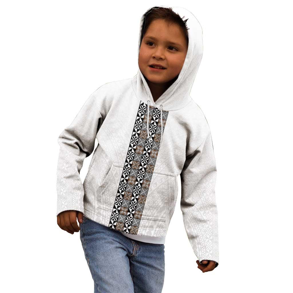 Light Gray Tongan Polynesian Tribal Kid Hoodie LT9 - Polynesian Pride