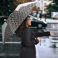 Light Gray Tongan Polynesian Tribal Umbrella - Polynesian Pride