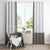 Light Gray Tongan Polynesian Tribal Window Curtain - Polynesian Pride