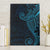 Black Blue Polynesian Tribal Canvas Wall Art - Polynesian Pride
