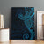 Black Blue Polynesian Tribal Canvas Wall Art - Polynesian Pride