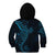Black Blue Polynesian Tribal Kid Hoodie - Polynesian Pride