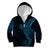 Black Blue Polynesian Tribal Kid Hoodie - Polynesian Pride