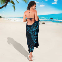 Black Blue Polynesian Tribal Sarong - Polynesian Pride
