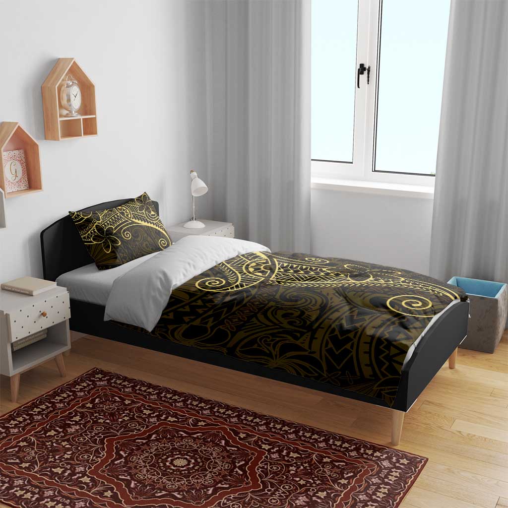 Black Gold Polynesian Tribal Bedding Set - Polynesian Pride