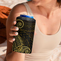 Black Gold Polynesian Tribal 4 in 1 Can Cooler Tumbler - Polynesian Pride