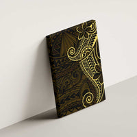 Black Gold Polynesian Tribal Canvas Wall Art - Polynesian Pride