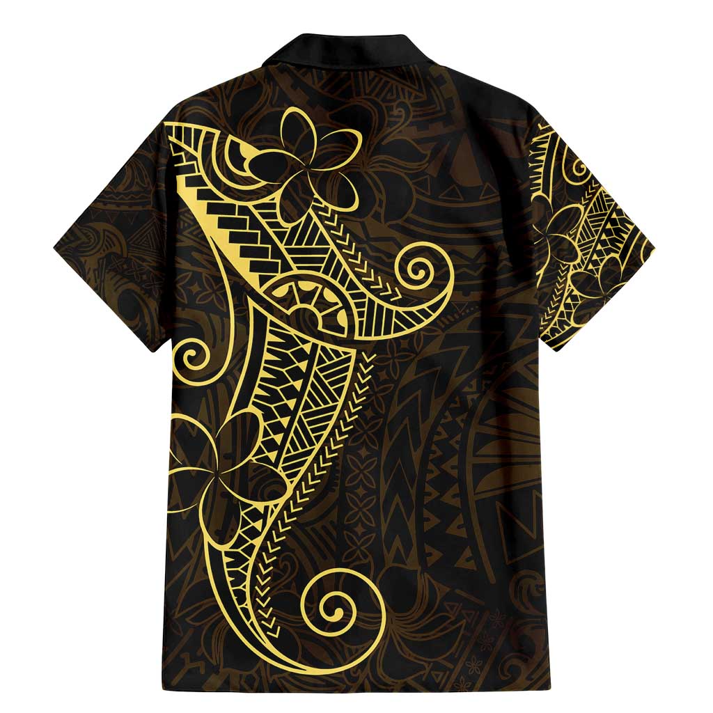 Black Gold Polynesian Tribal Family Matching Mermaid Dress and Hawaiian Shirt LT9 - Polynesian Pride