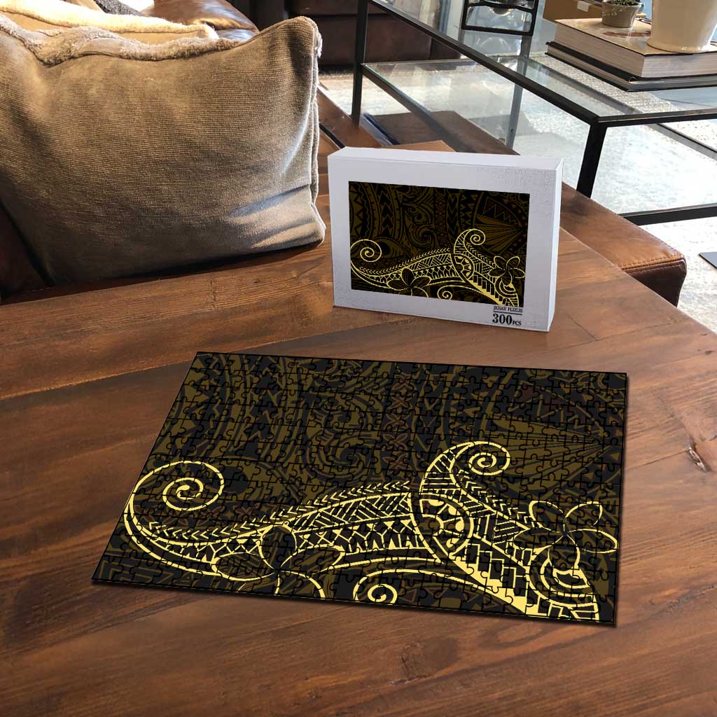 Black Gold Polynesian Tribal Puzzle - Polynesian Pride