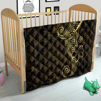 Black Gold Polynesian Tribal Quilt - Polynesian Pride