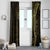 Black Gold Polynesian Tribal Window Curtain - Polynesian Pride