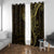 Black Gold Polynesian Tribal Window Curtain - Polynesian Pride