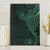 Black Green Polynesian Tribal Canvas Wall Art - Polynesian Pride