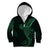 Black Green Polynesian Tribal Kid Hoodie - Polynesian Pride