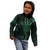 Black Green Polynesian Tribal Kid Hoodie - Polynesian Pride