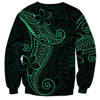 Black Green Polynesian Tribal Sweatshirt - Polynesian Pride