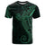 Black Green Polynesian Tribal T Shirt - Polynesian Pride