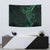 Black Green Polynesian Tribal Tapestry - Polynesian Pride