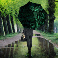 Black Green Polynesian Tribal Umbrella - Polynesian Pride