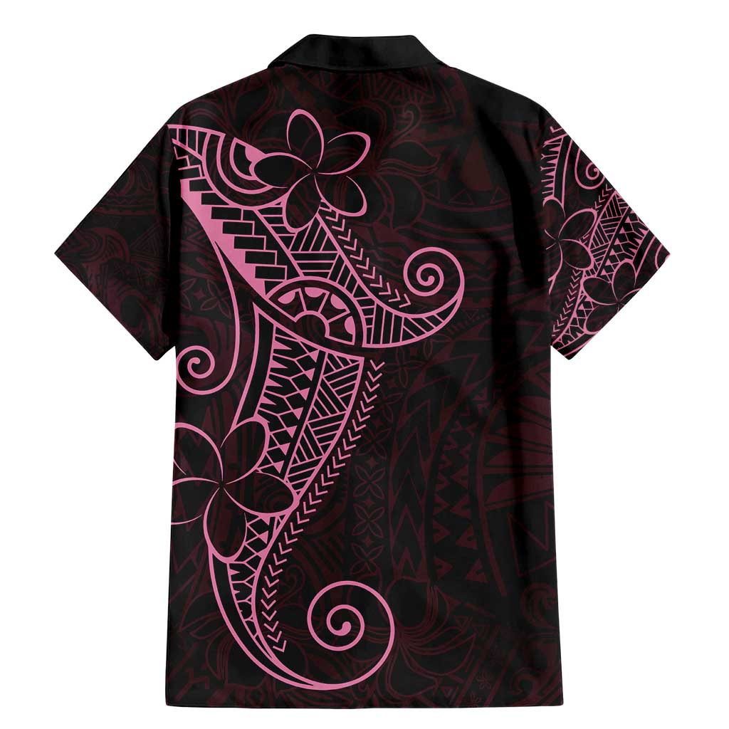 Black Pink Polynesian Tribal Family Matching Mermaid Dress and Hawaiian Shirt LT9 - Polynesian Pride